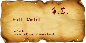 Hell Dániel névjegykártya
