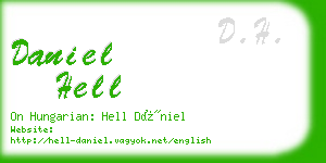 daniel hell business card